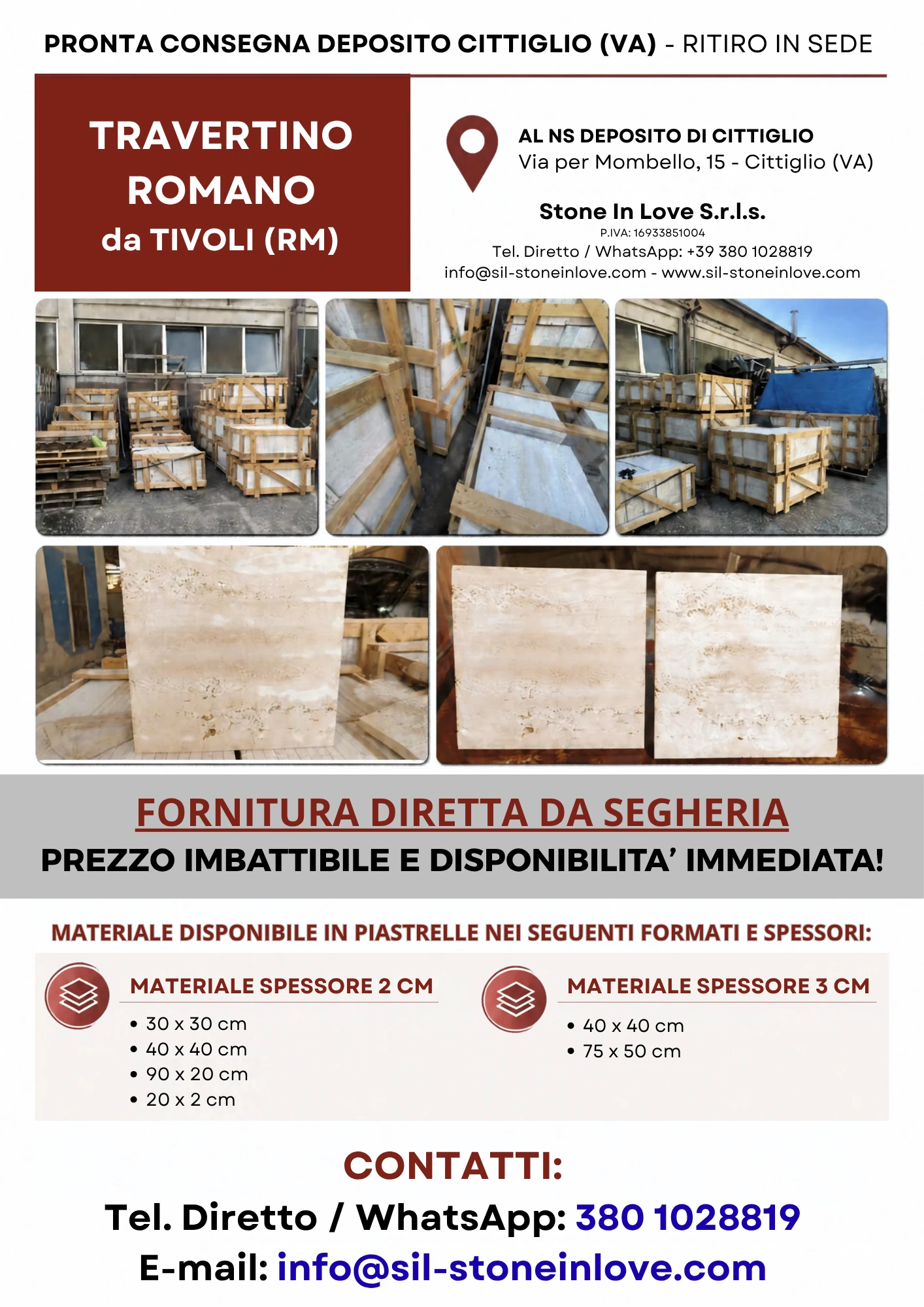 Anteprima volantino Cittiglio - Travertino Romano da Tivoli